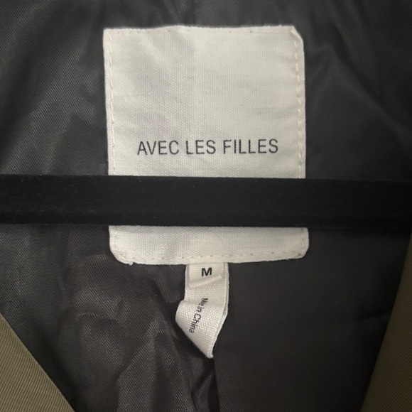 Avec Les Filles Olive Moto Trench Coat - Picture 8 of 8